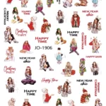 Sticker Manichiura Craciun JO-1906