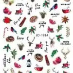 Sticker Manichiura Craciun JO-1914