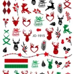 Sticker Manichiura Craciun JO-1915