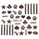 Sticker Manichiura Animal Print, BN-1578