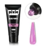Polygel Vitraliu "Glass Purple", 60 gr. (TPO & HEMA FREE) - PixieNails