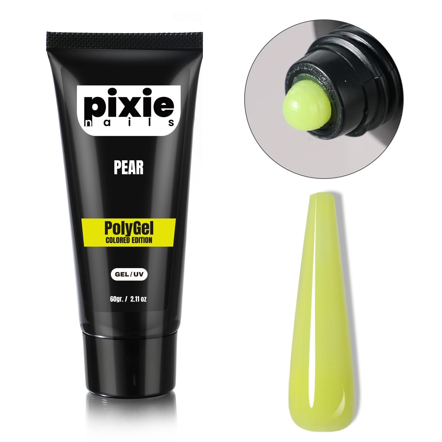 pear Polygel Color Edition Pear, 60 gr. (TPO & HEMA FREE) - PixieNails - imagine 1