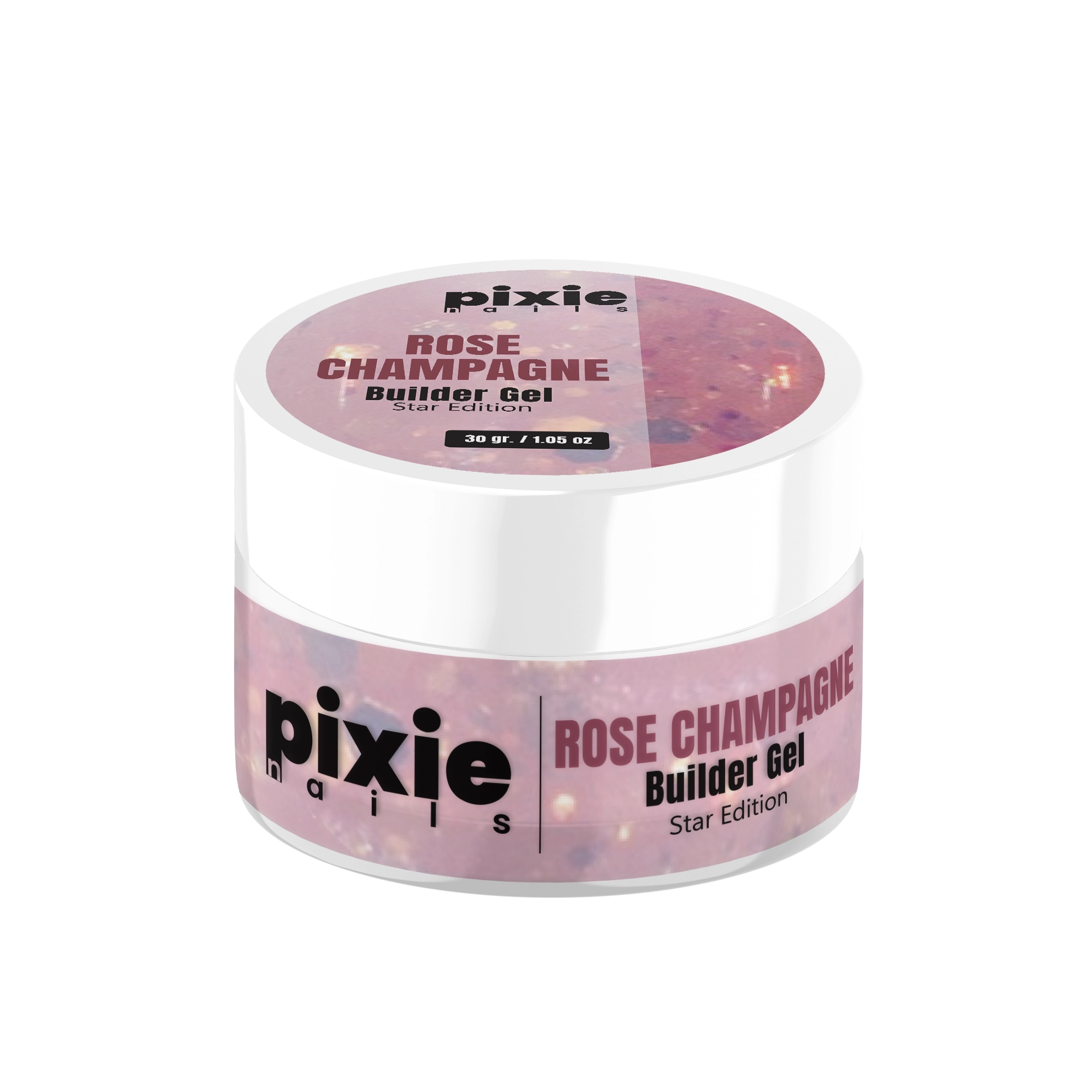 rose champagne Builder Gel STAR EDITION “Rose Champagne”, 30gr. (TPO & HEMA FREE) - imagine 1