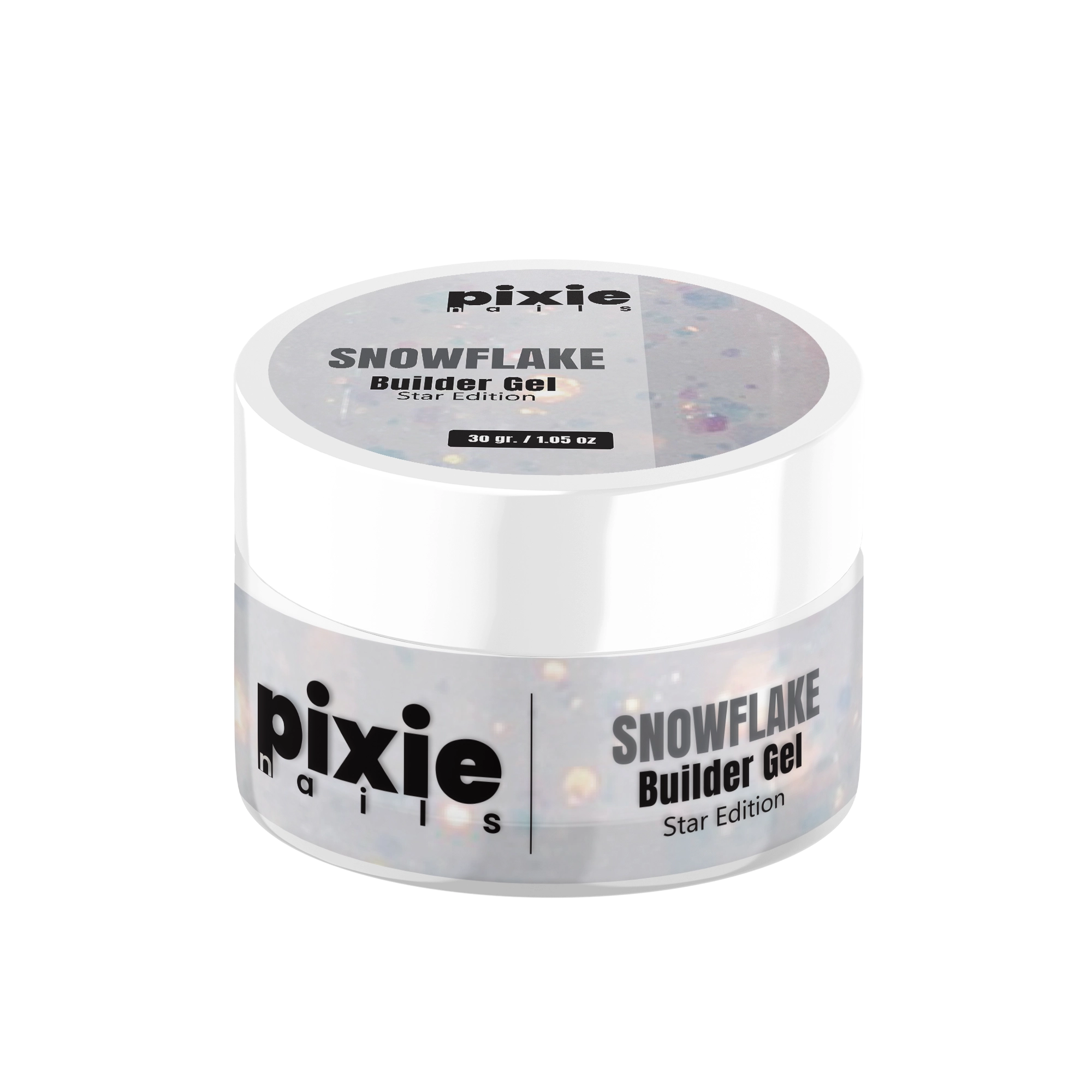 snowflake Builder Gel STAR EDITION “Snowflake”, 30gr. (TPO & HEMA FREE) - imagine 1