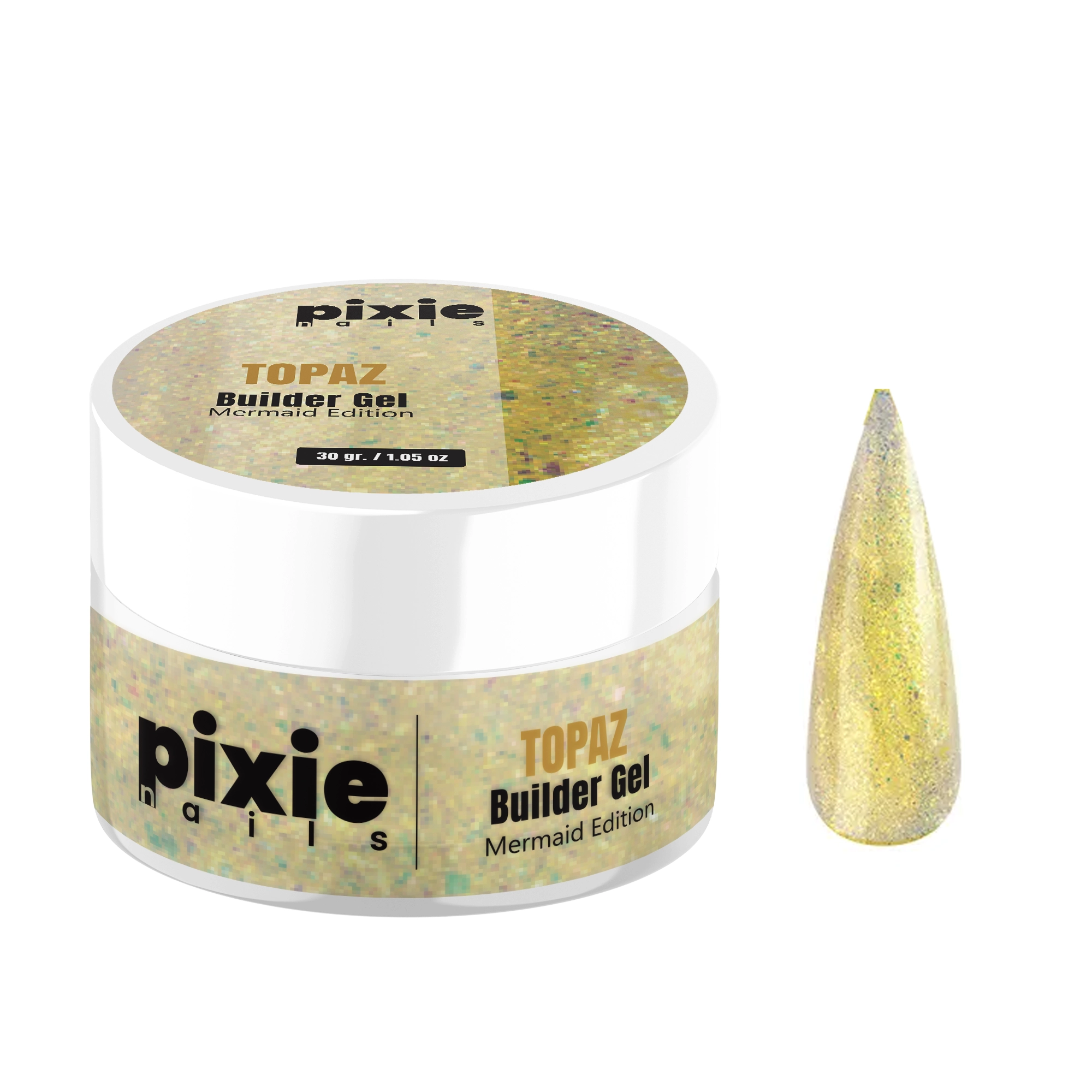 topaz Builder Gel Mermaid Edition “Topaz”, 30gr (TPO & HEMA FREE) - imagine 1