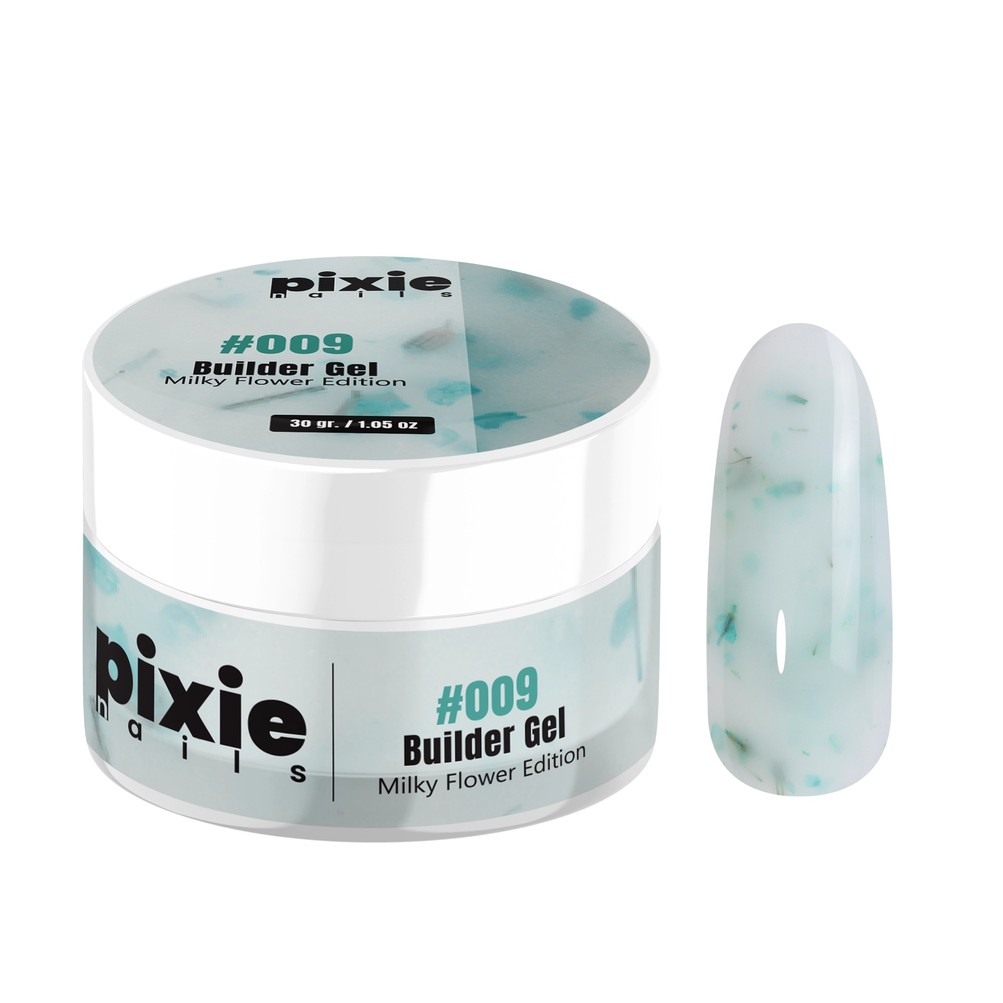 009.1 Builder Gel Milky Flower Edition “#009”, 30gr (TPO & HEMA FREE) - imagine 1