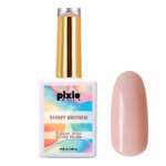 Rubber Base Shiny Nude "Shiny Brown", Hema & TPO Free, 15ml, Pixie Nails