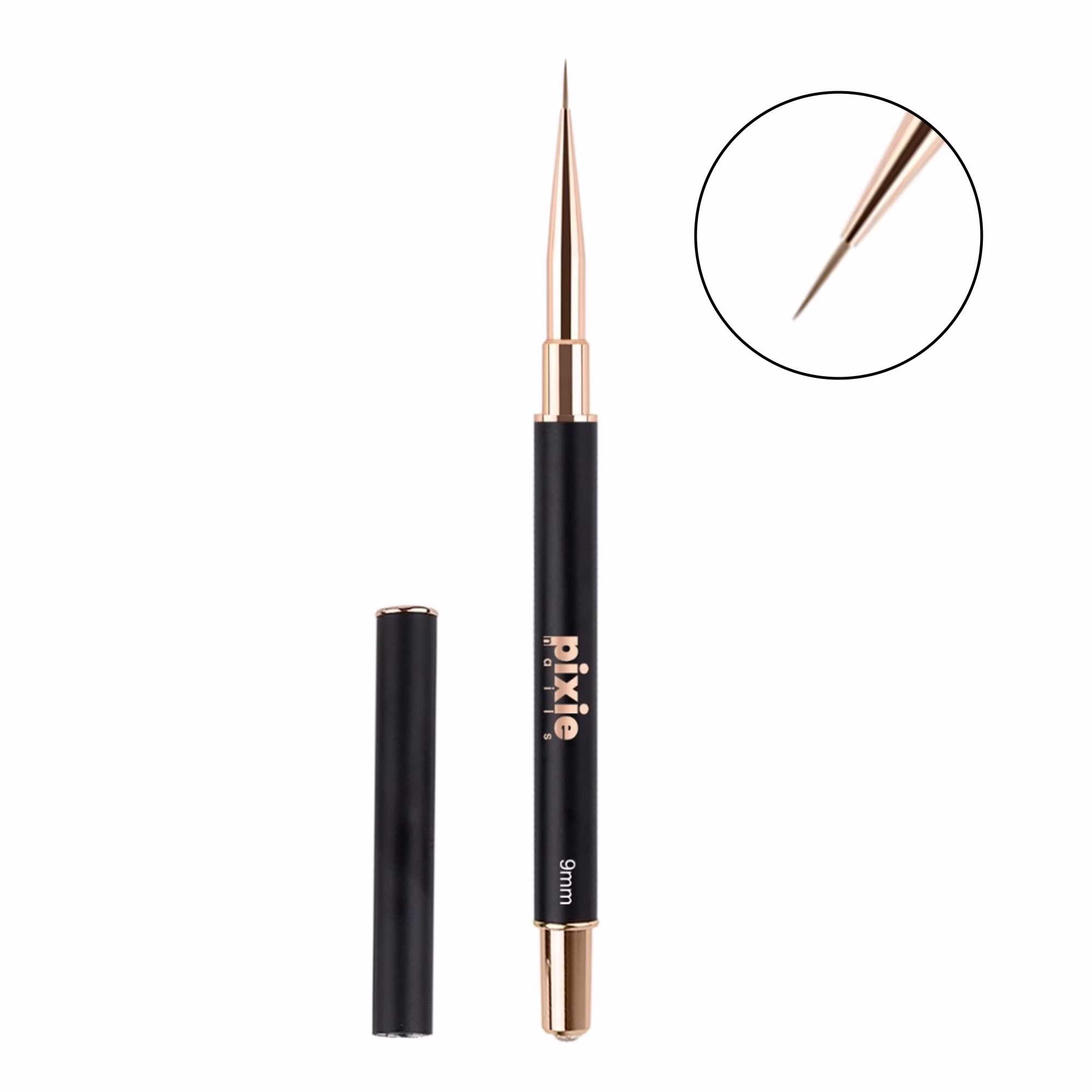 pensula liner Pensula din par natural, Liner - 9mm, PixieNails - imagine 1