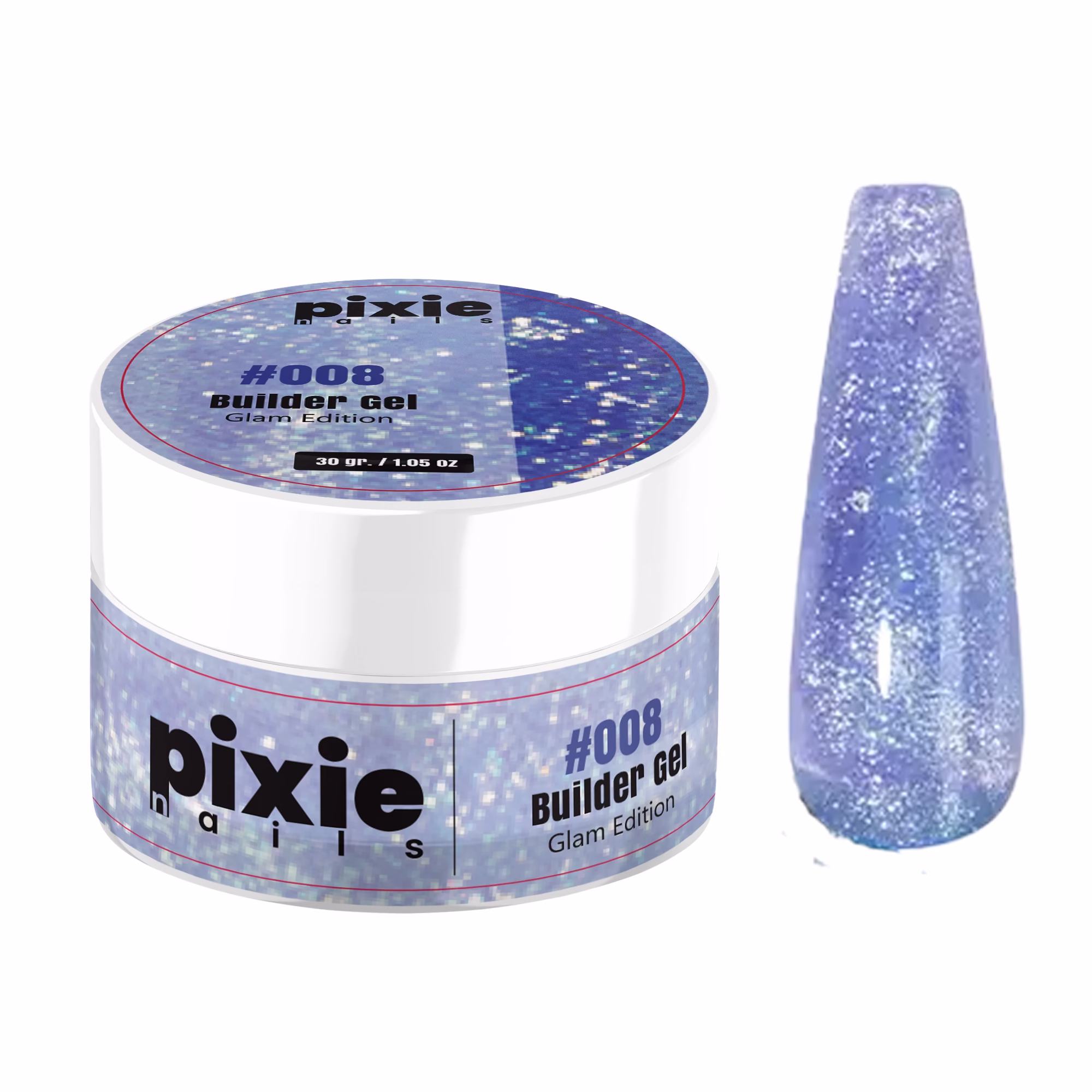 08 Builder Gel Glam Edition “08”, 30gr - imagine 1