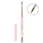 Pensula din par natural, PolyGel #6, roz, PixieNails