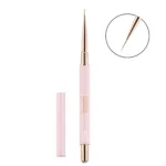 Pensula din par natural, Liner - 9mm, roz, PixieNails
