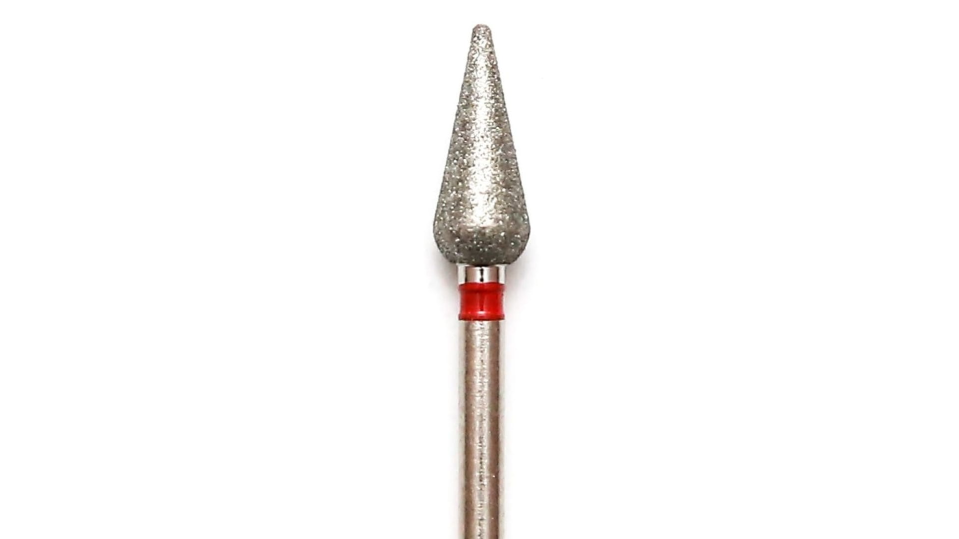 Capat Freza Pedichiura Diamantat - Conic Rosu Diametru Ø 5mm Capat Freza Pedichiura Diamantat - Conic Rosu Diametru Ø 5mm