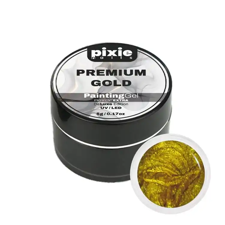 PixieNails Painting Gel "Gold" 5gr, Hema Free